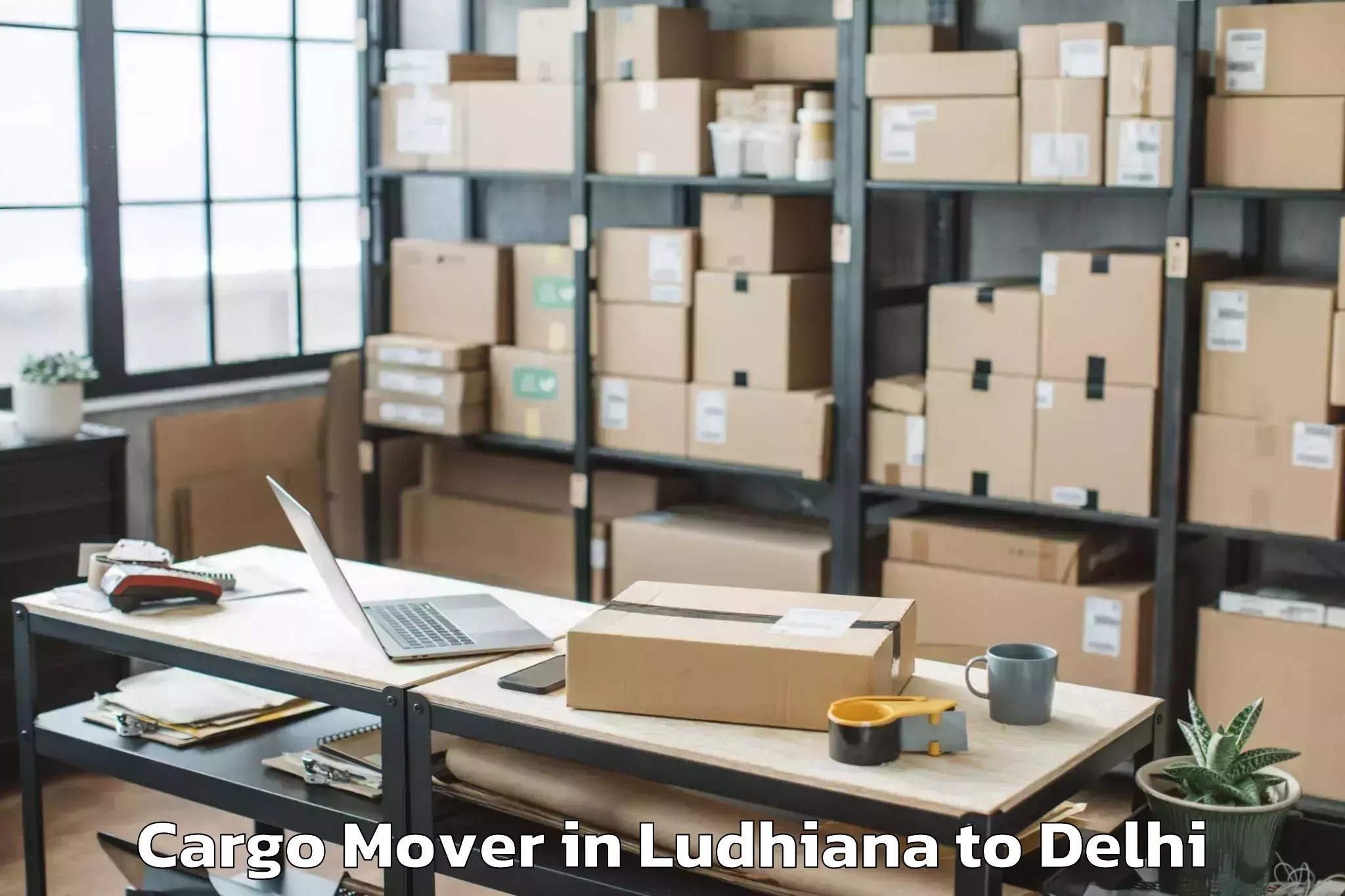 Easy Ludhiana to Najafgarh Cargo Mover Booking